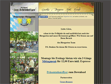 Tablet Screenshot of bayerischer-biergarten.de